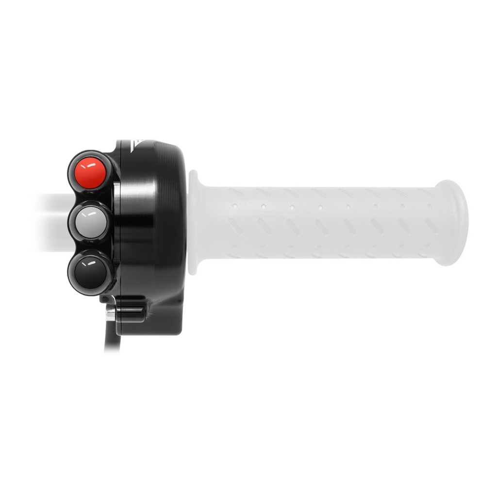 [JPCOAP660RV] Jetprime Throttle Cover with Handlebar Switch for Aprilia RSV4 (Black) - image 5