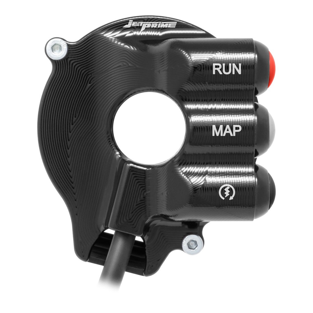 [JPCOAP660TV] Jetprime Throttle Cover with Handlebar Switch for Aprilia Tuono V4 (Black) - image 3