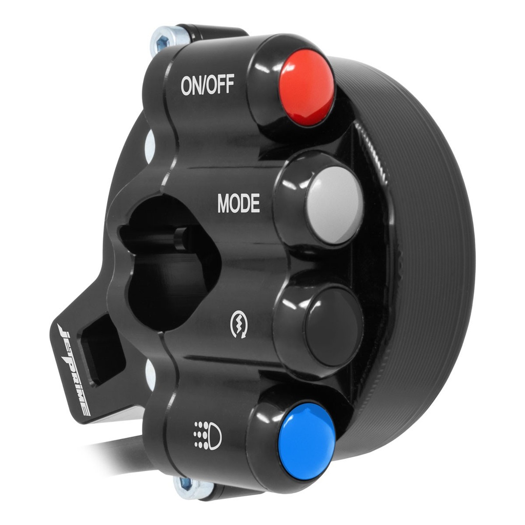 [JPCOBM008L] Jetprime Throttle Cover with Race Handlebar Switch for BMW S 1000 RR (Black) - image 1