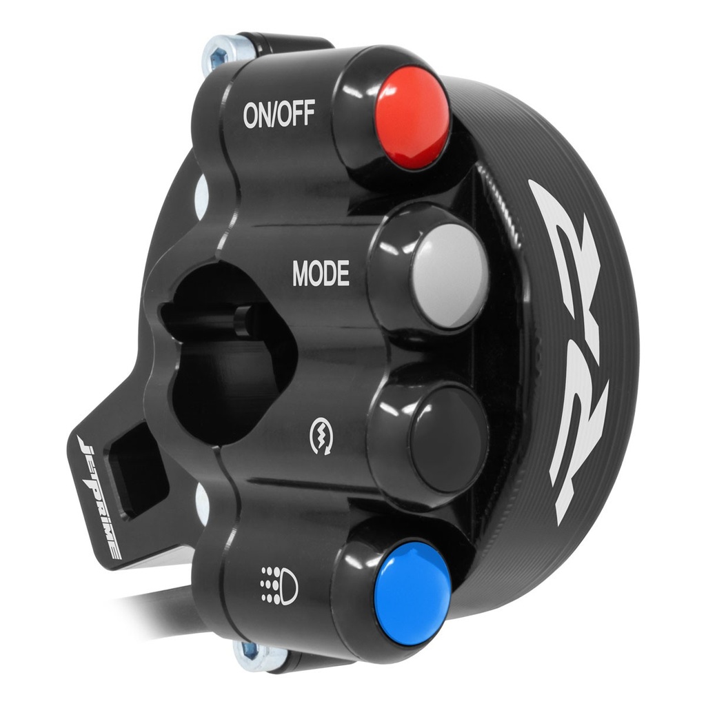 [JPCOBM008RRL] Jetprime Throttle Cover with Race Handlebar Switch for BMW S 1000 RR (Black) - image 1