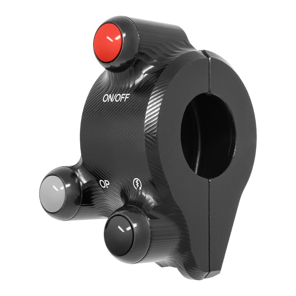 [JPCODU060-002] Jetprime Throttle Cover with Handlebar Switch for Ducati Monster 821 (Black) - image 2