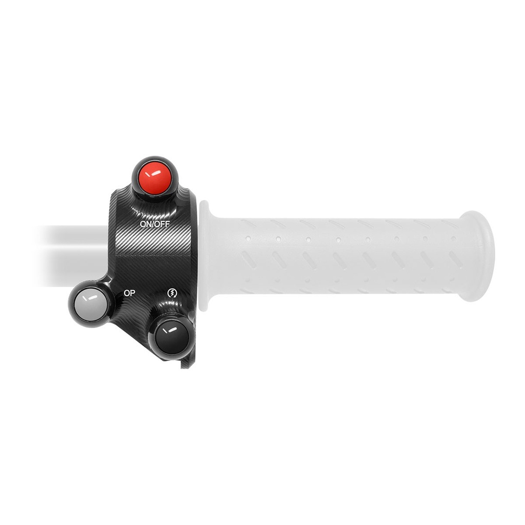 [JPCODU060-003] Jetprime Throttle Cover with Handlebar Switch for Ducati Hypermotard 821 (Black) - image 4