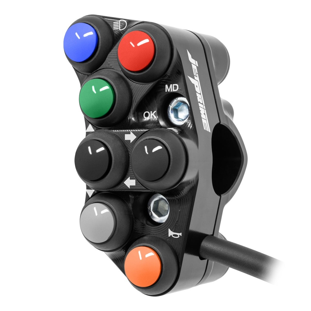 [JPPSAP009RF-002] Jetprime LHS Handlebar Switch for Aprilia Tuono V4  / RR  / RF (Black) - image 1