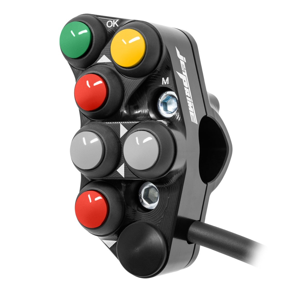 [JPPLSR062] Jetprime LHS Race Handlebar Switch for Triumph Triple 765 R (Black) - image 1