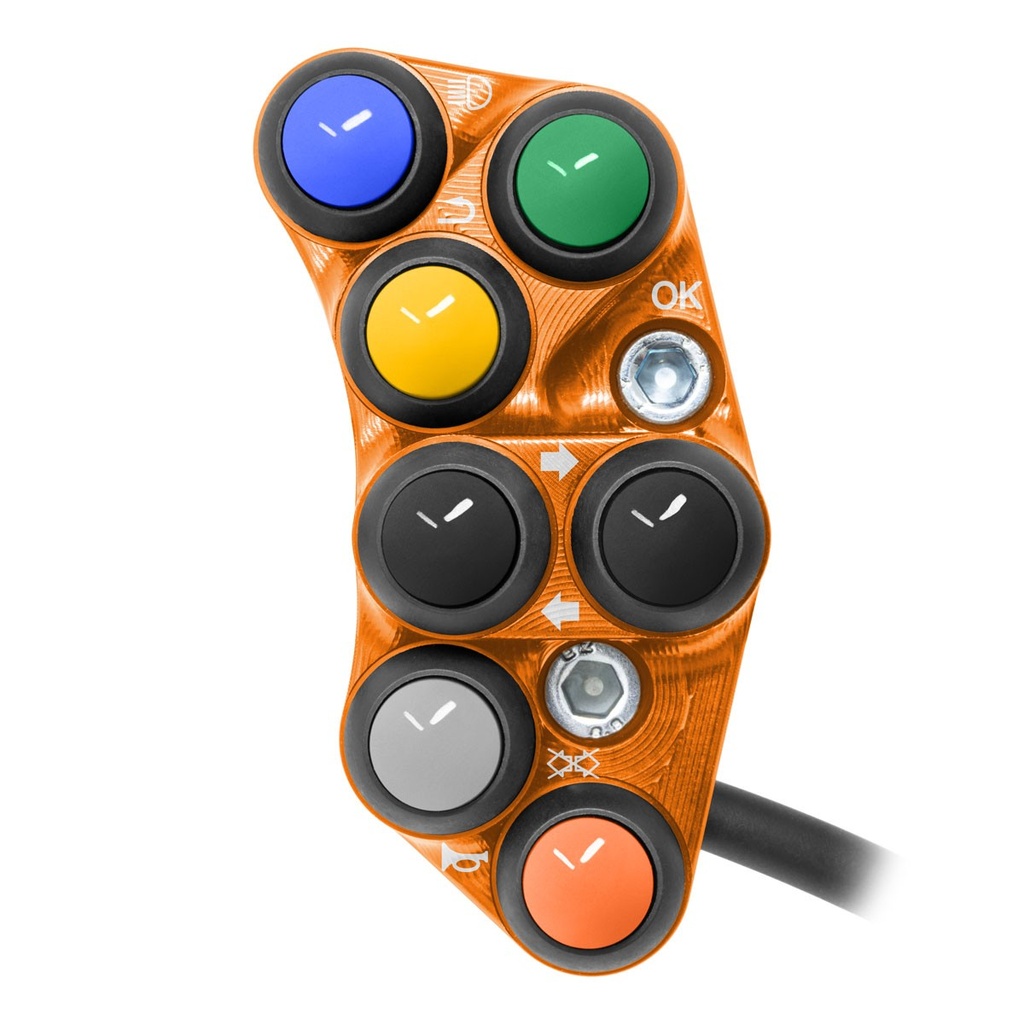 [JPPSKT048O-001] Jetprime LHS Handlebar Switch for KTM 790 Duke, choice of colours (Orange)