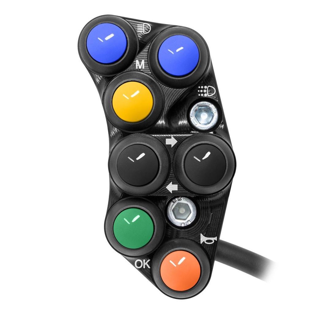 [JPPSTR039-003] Jetprime LHS Handlebar Switch for Triumph Triple 765 RS / MOTO2, choice of colours (Black)