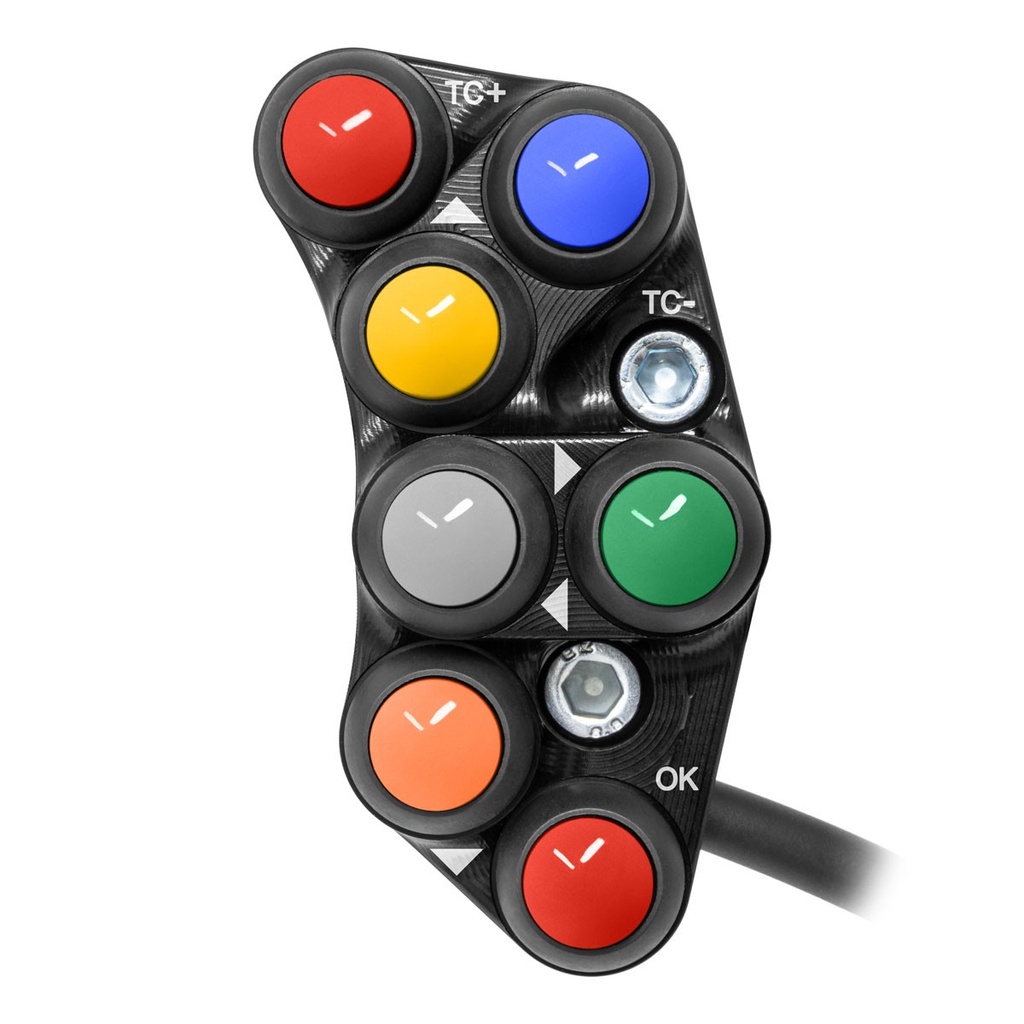 [JPPSRAP009RF-002] Jetprime LHS Race Handlebar Switch for Aprilia Tuono V4, choice of colours (Black)