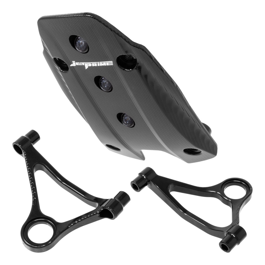 Jetprime Racing Rear Light with Akrapovic Exhaust Brackets Kit for Ducati Panigale V4
