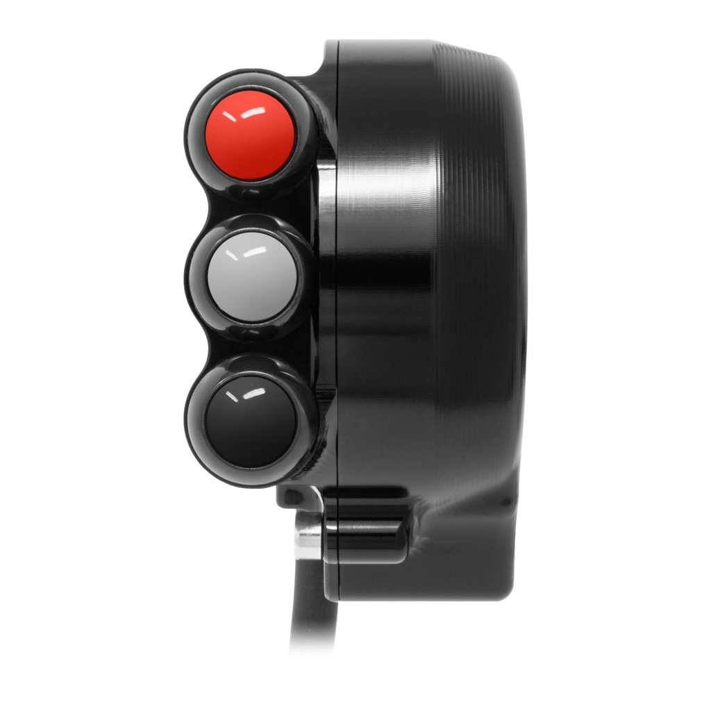 [JPCOAP660N-001] Jetprime Throttle Cover with Handlebar Switch for Aprilia RS 660 / Tuono 660, choice of colours (Black)