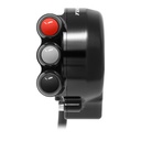 Jetprime Throttle Cover with Handlebar Switch for Aprilia Tuono V4, choice of colours