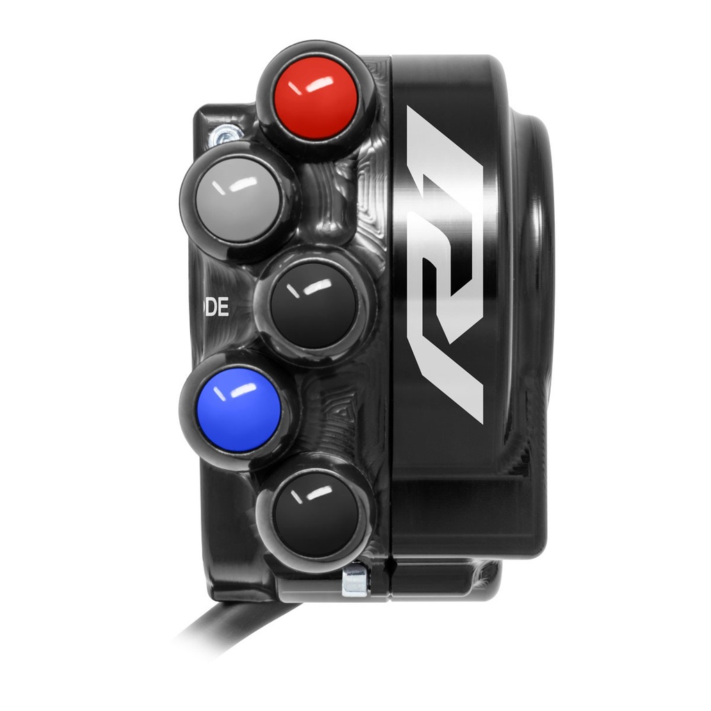 [JPCOYA033] Jetprime Throttle Cover with Handlebar Switch for Yamaha YZF-R1, choice of colours (Black)