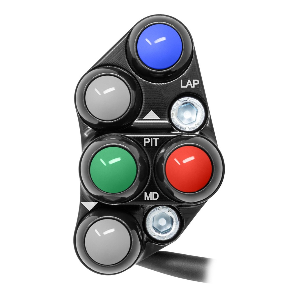 [JPPSRKA004] Jetprime LHS Race Handlebar Switch for Kawasaki ZX-10R, choice of colours (Black)